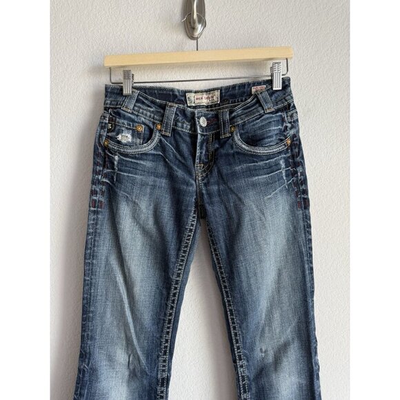 MEK Denim Capetown Bootcut Dark Wash‎ Women's Jeans Low Rise Size 26 x 34 - Picture 4 of 16
